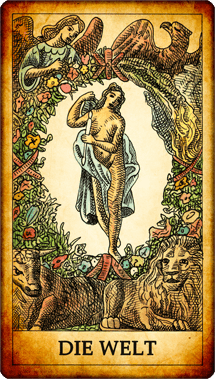 Tarotkarte Die Welt