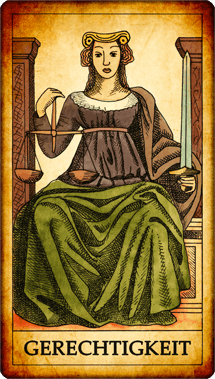 Tarotkarte Gerechtigkeit