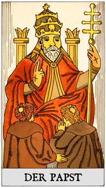 Tarot-Karte Der Papst