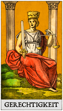 Tarot-Karte Gerechtigkeit