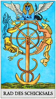 Tarot-Karte Rad des Schicksals